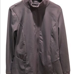 Layer8 Zip Front Athleisure Jacket in Purple